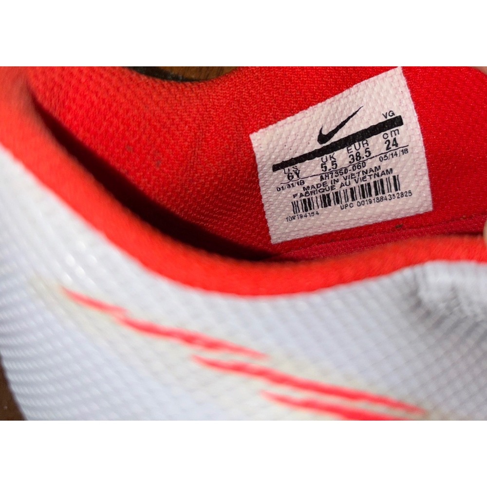 Nike 6Y Mercurial Vapor 12 Club Soccer Cleats Grey/Light Crimson Football Size‎ - Picture 5 of 6